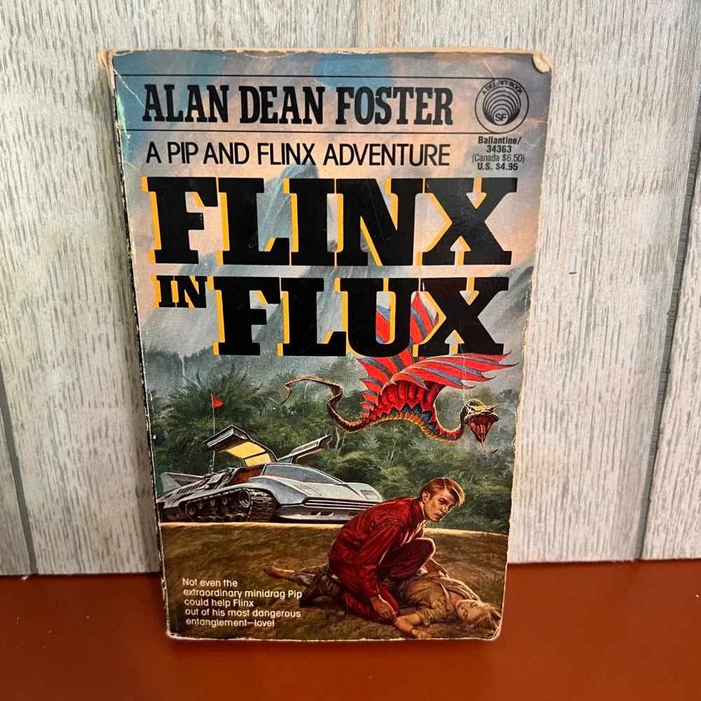 Flinx in Flux Alan Dean Foster Pip and Flinx Adventure Sci-Fi Paperback 1988‎
